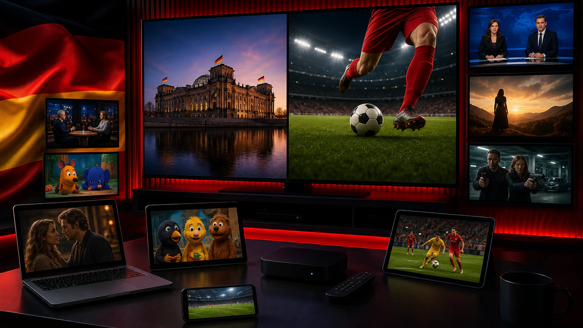 IPTV Deutschland Hub — über 15.000 Sender, Sport und arabisches TV